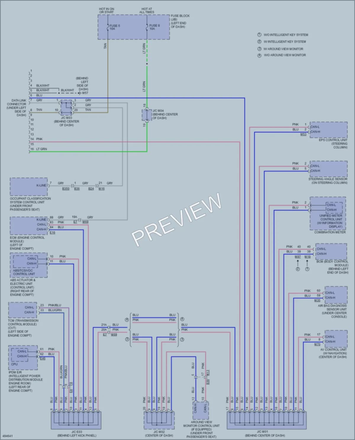 2016 Nissan VersaNote Computer Data Lines wiring diagram preview