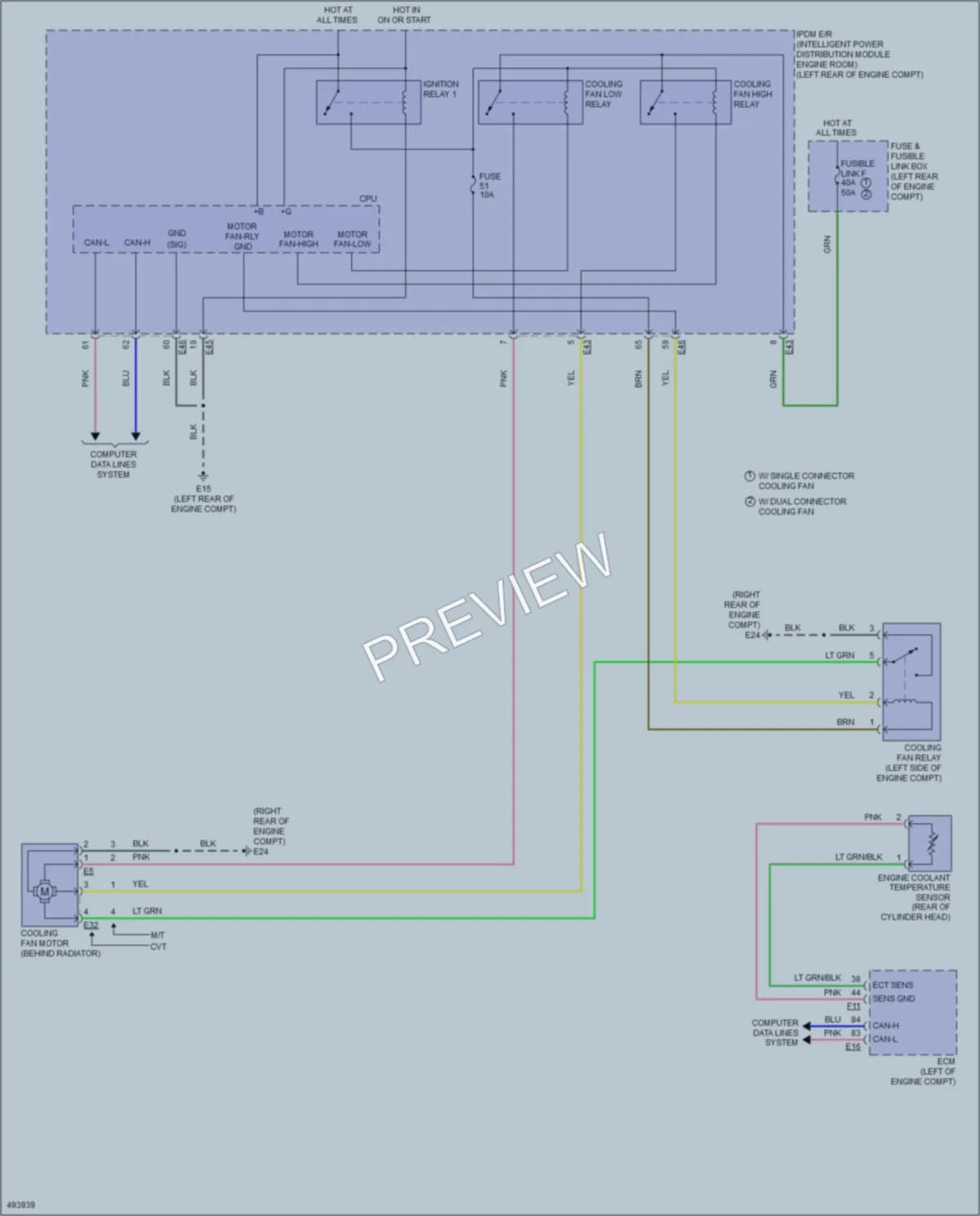 2016 Nissan VersaNote Cooling Fan wiring diagram preview