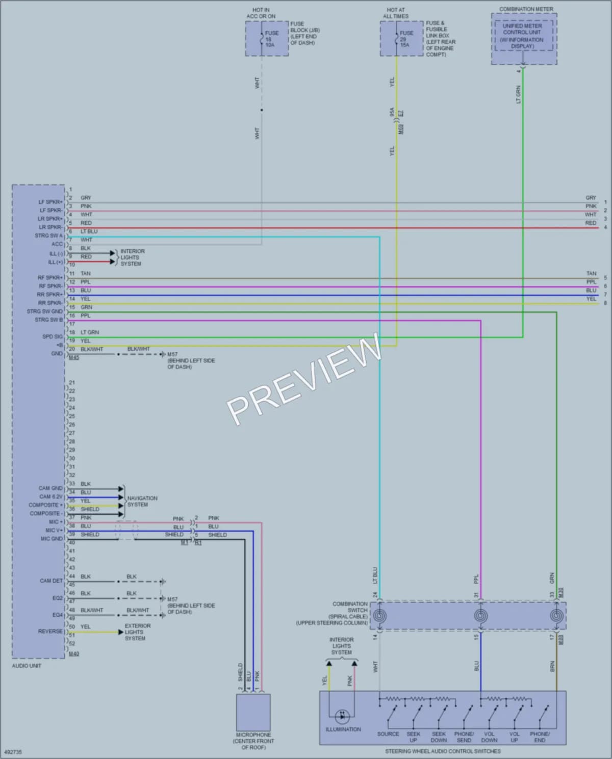 2016 Nissan VersaNote Radio wiring diagram preview