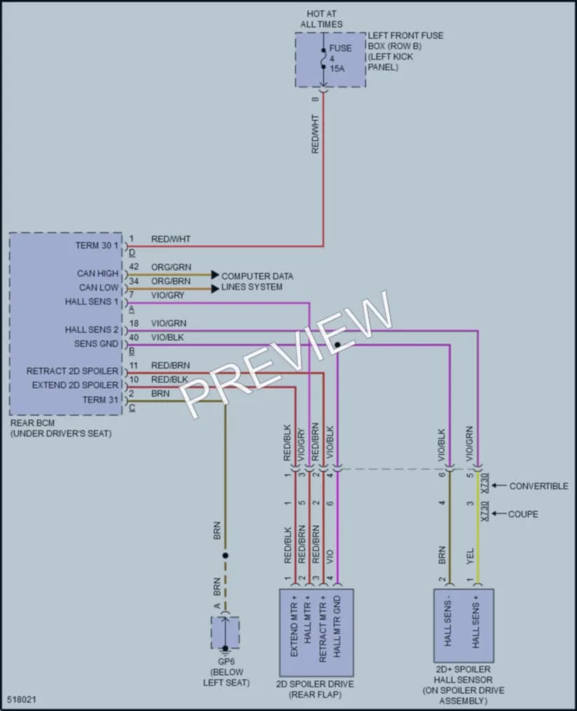 2016 Porsche Boxster Active Bodyworks wiring diagram preview