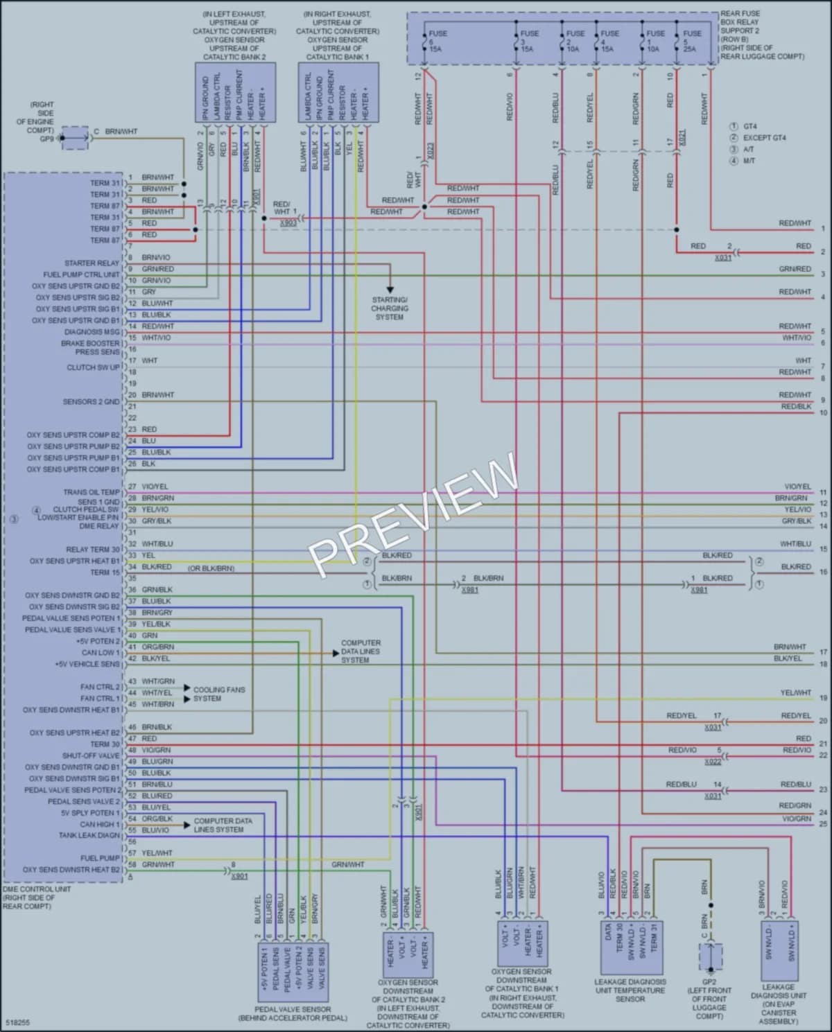 2016 Porsche Boxster Engine Performance wiring diagram preview