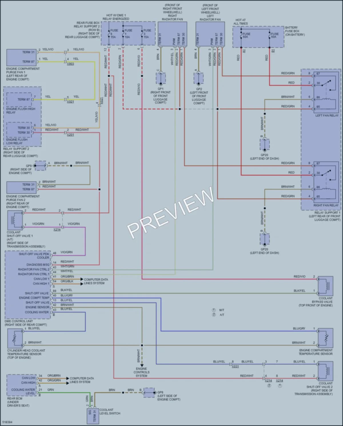 2016 Porsche Cayman Cooling Fan wiring diagram preview