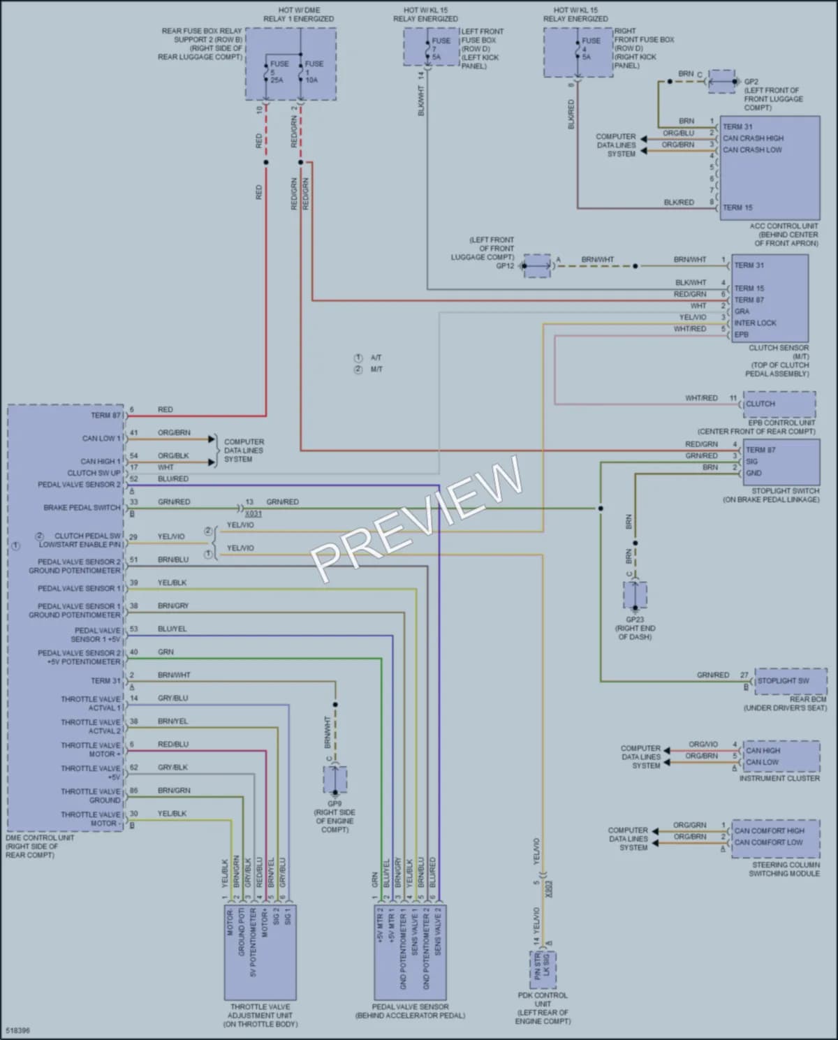 2016 Porsche Cayman Cruise Control wiring diagram preview