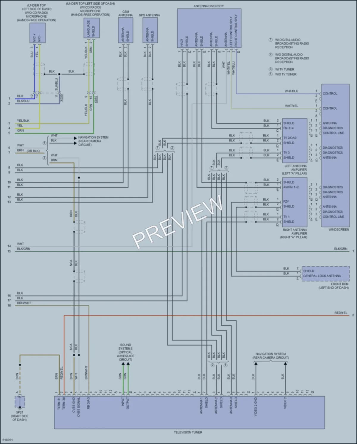 2016 Porsche Cayman Radio wiring diagram preview