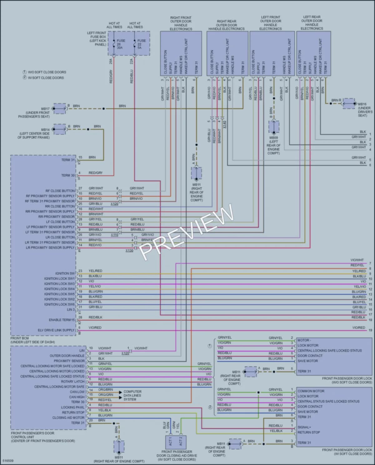 2016 Porsche Panamera Anti Theft wiring diagram preview