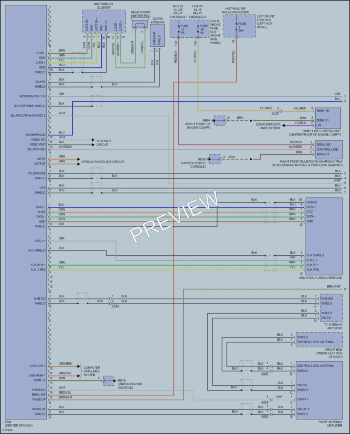 2016 Porsche Panamera Navigation wiring diagram preview