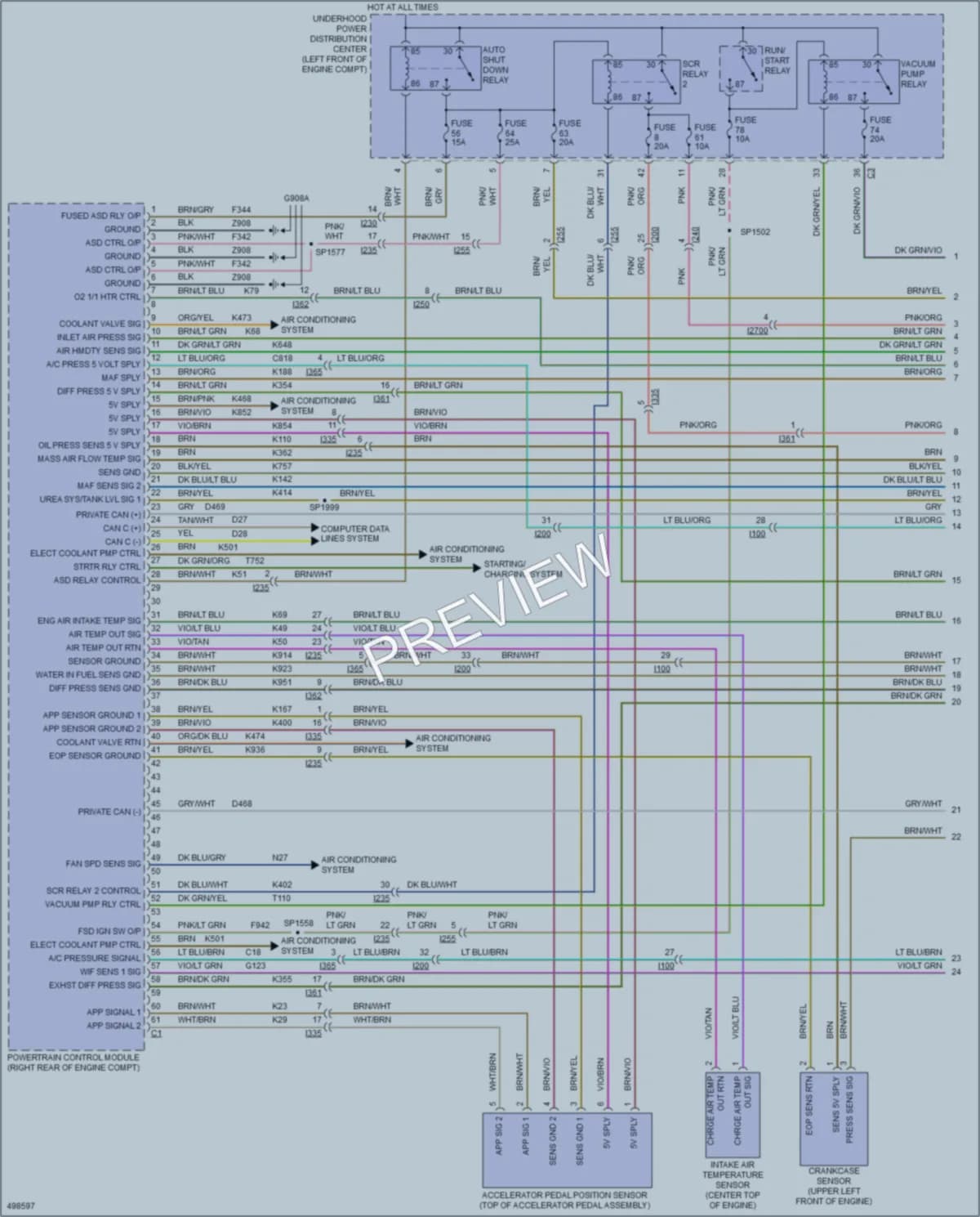 2016 Ram 1500Pickup Engine Performance wiring diagram preview