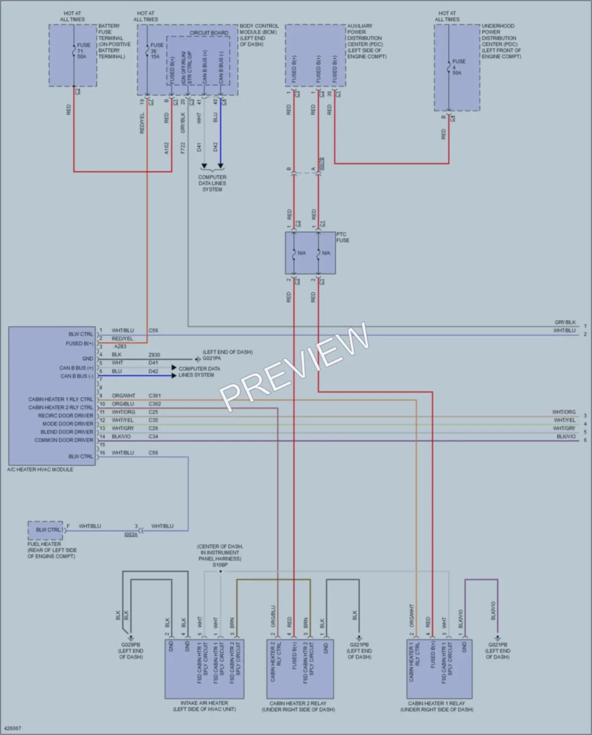 2016 Ram 1500ProMaster Air Conditioning wiring diagram preview