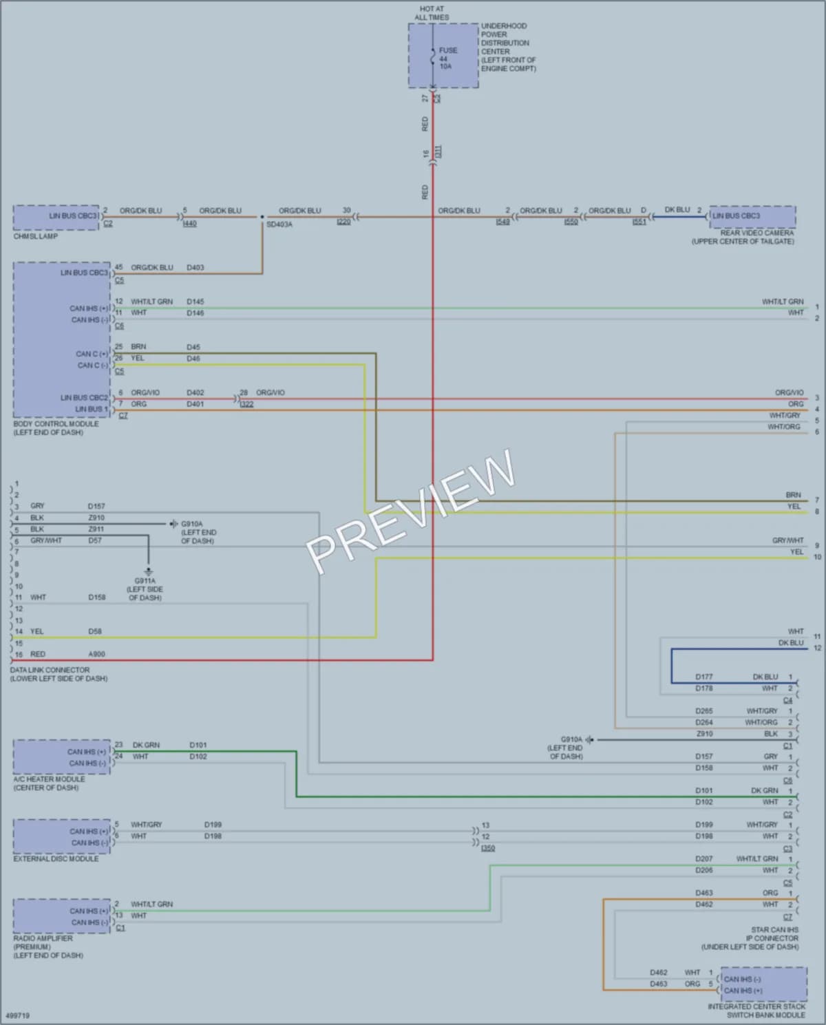 2016 Ram 3500Pickup Computer Data Lines wiring diagram preview