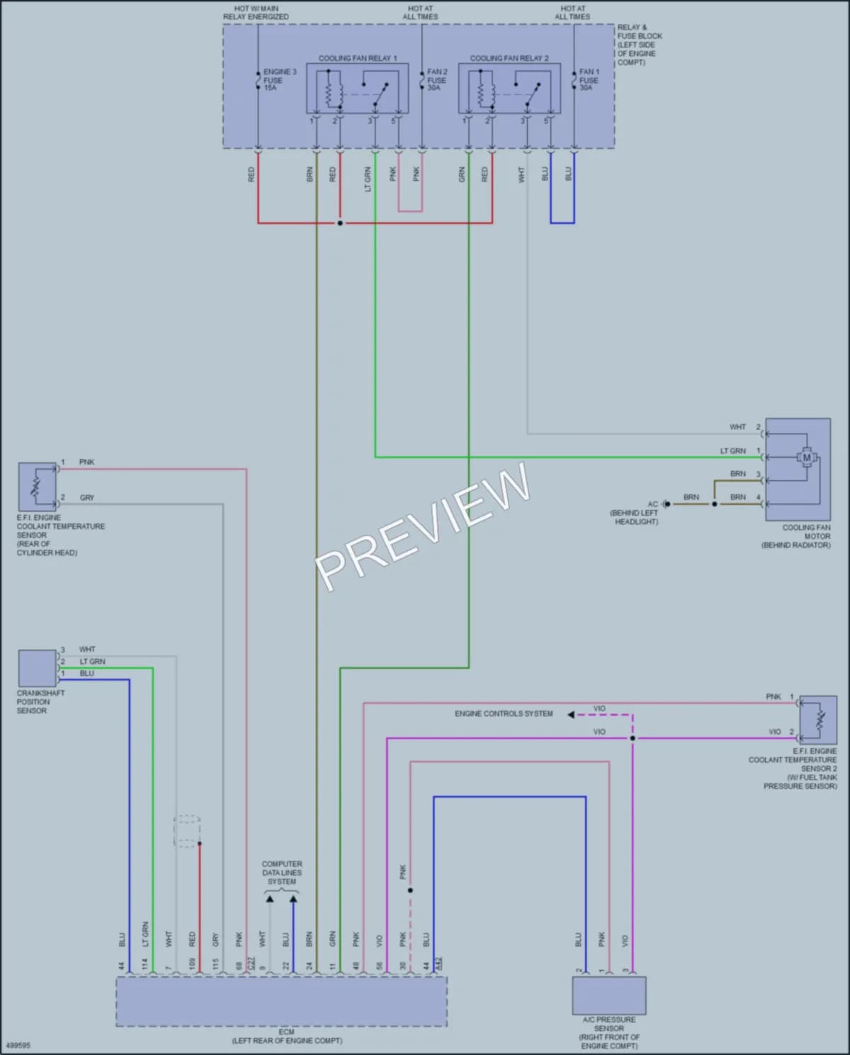 2016 Scion iA Cooling Fan wiring diagram preview