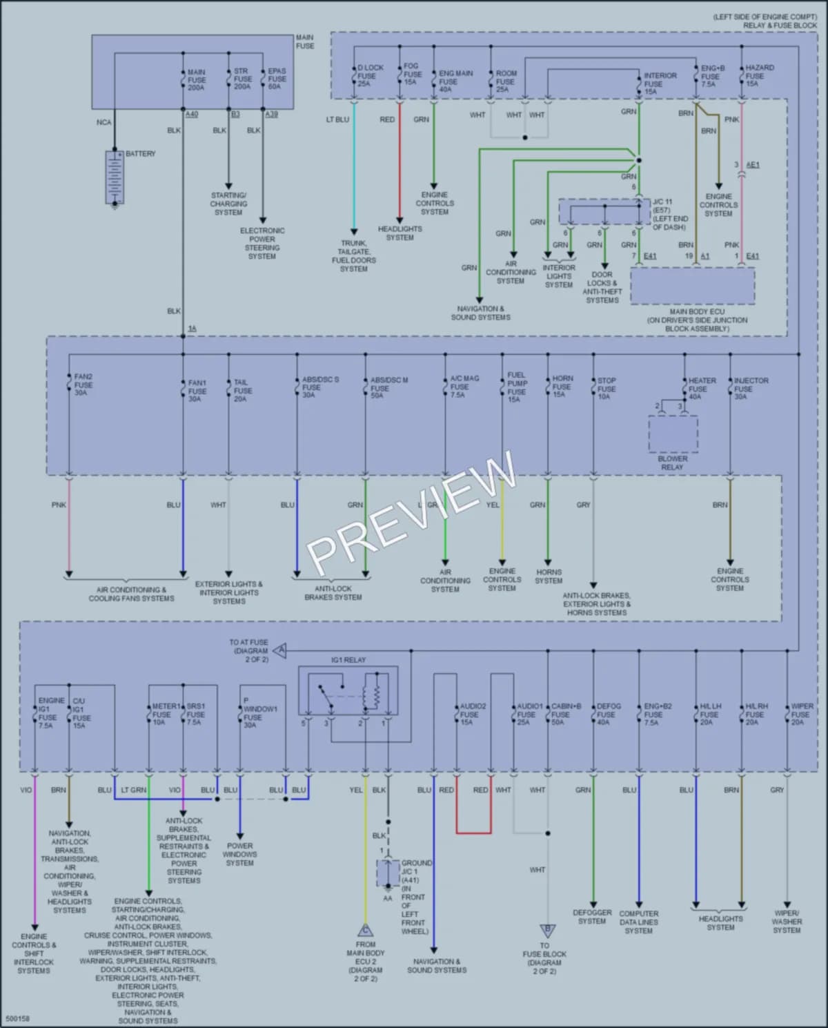 2016 Scion iA Power Distribution wiring diagram preview