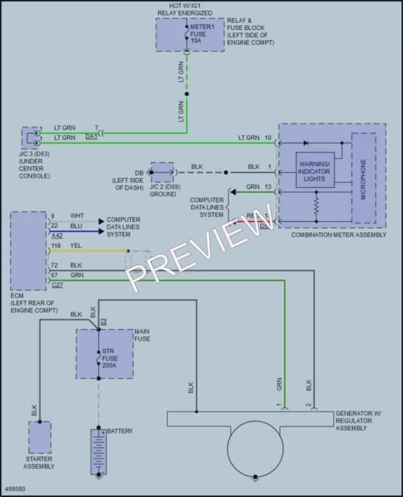 2016 Scion iA Starting Charging wiring diagram preview