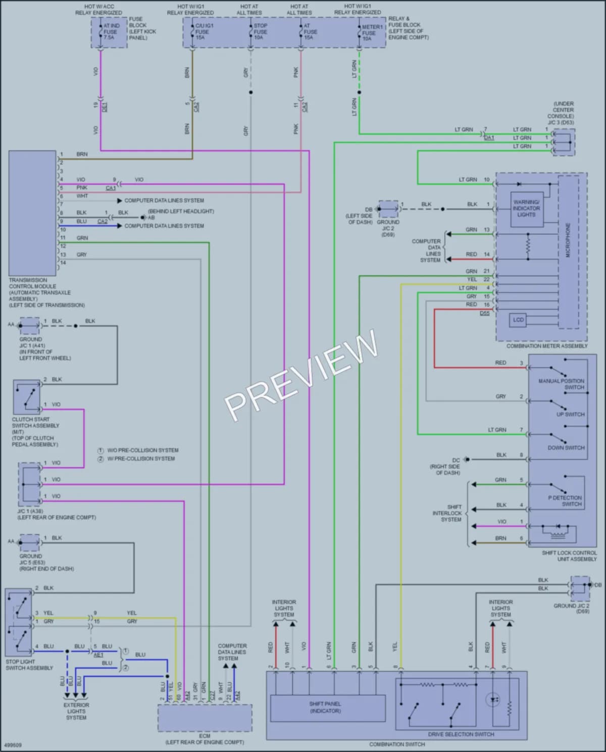 2016 Scion iA Transmission wiring diagram preview