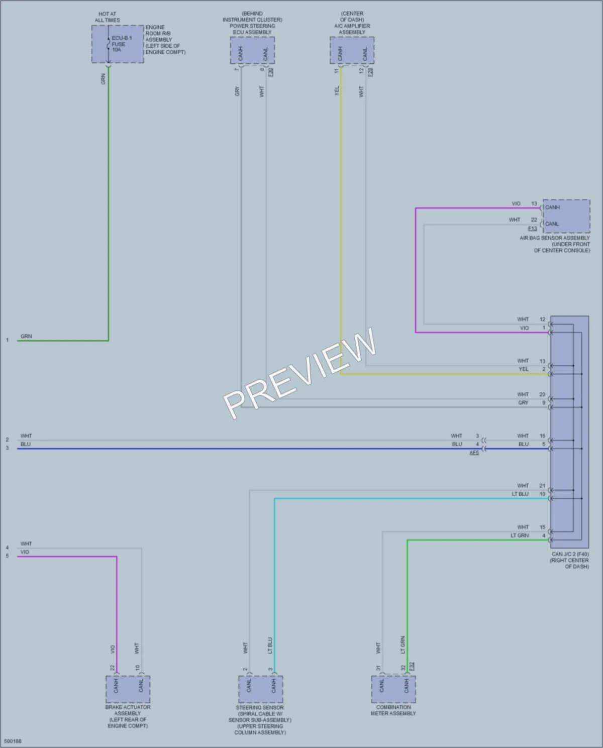 2016 Scion iM Body Control Modules wiring diagram preview