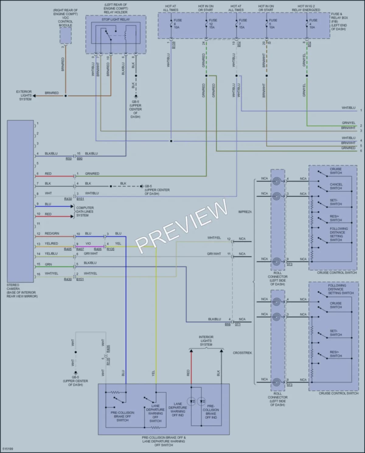 2016 Subaru Crosstrek Navigation wiring diagram preview