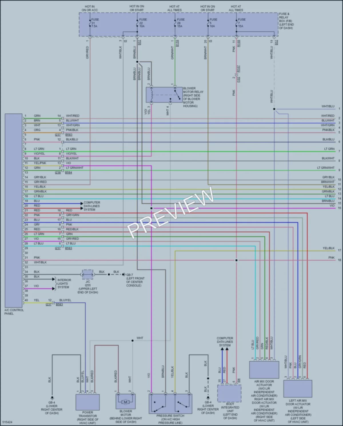 2016 Subaru Forester Air Conditioning wiring diagram preview