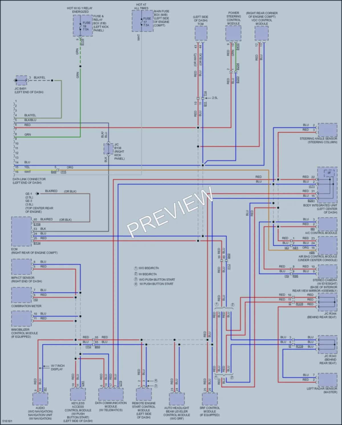 2016 Subaru Legacy Computer Data Lines wiring diagram preview