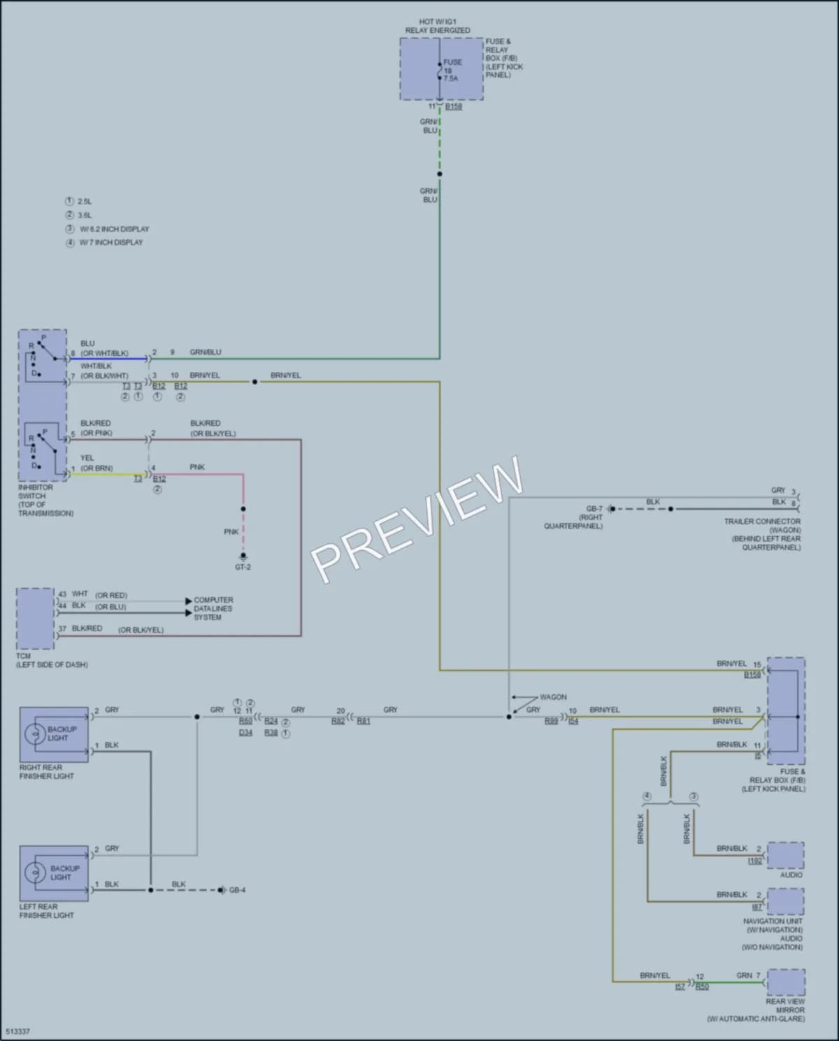 2016 Subaru Outback Exterior Lights wiring diagram preview