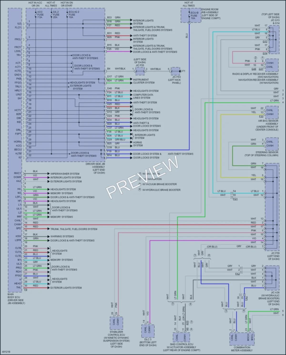 2016 Toyota 4Runner Body Control Modules wiring diagram preview