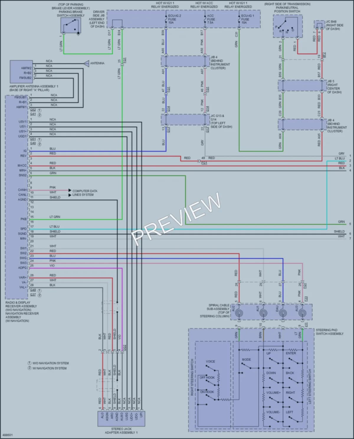 2016 Toyota 4Runner Navigation wiring diagram preview