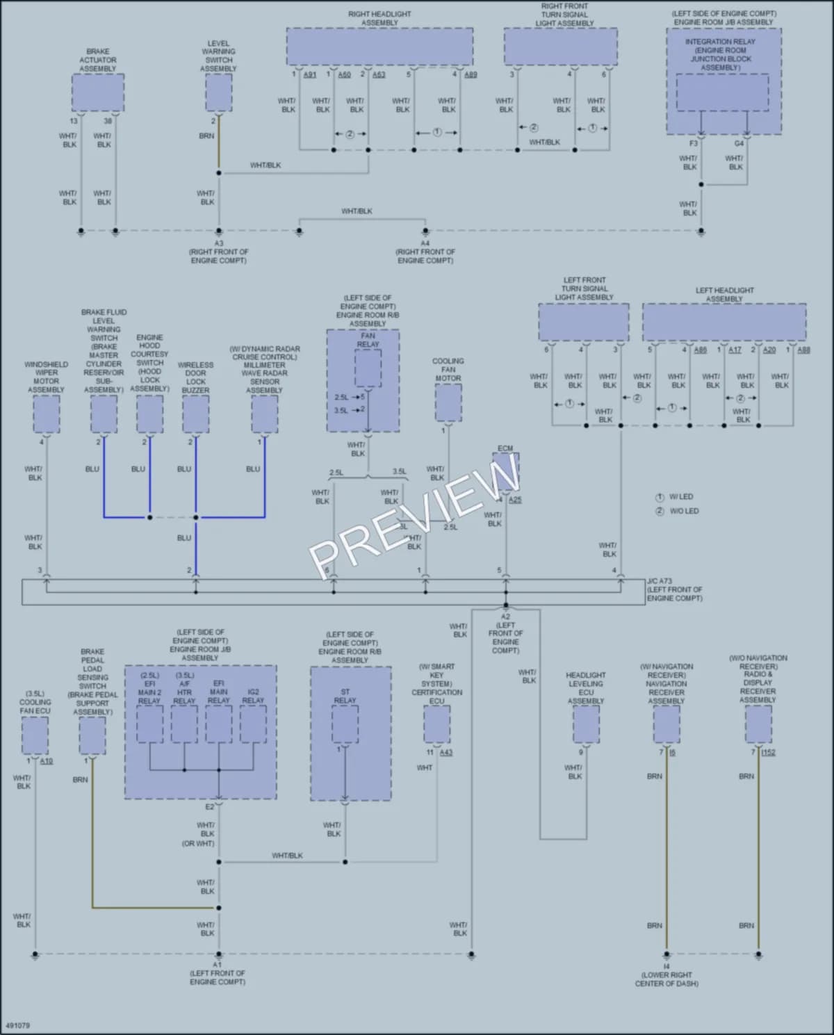2016 Toyota CamryHybrid Ground Distribution wiring diagram preview