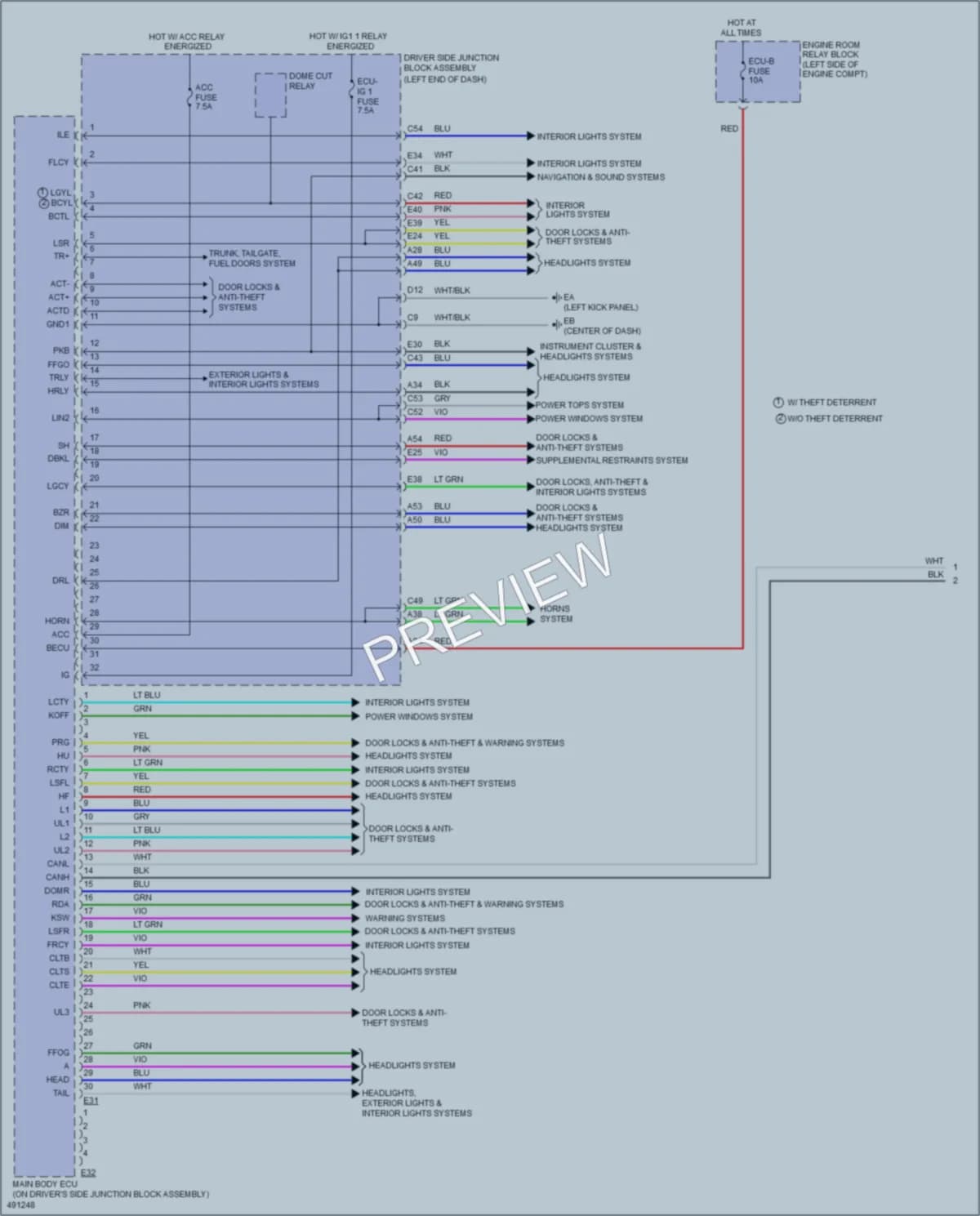 2016 Toyota Corolla Body Control Modules wiring diagram preview
