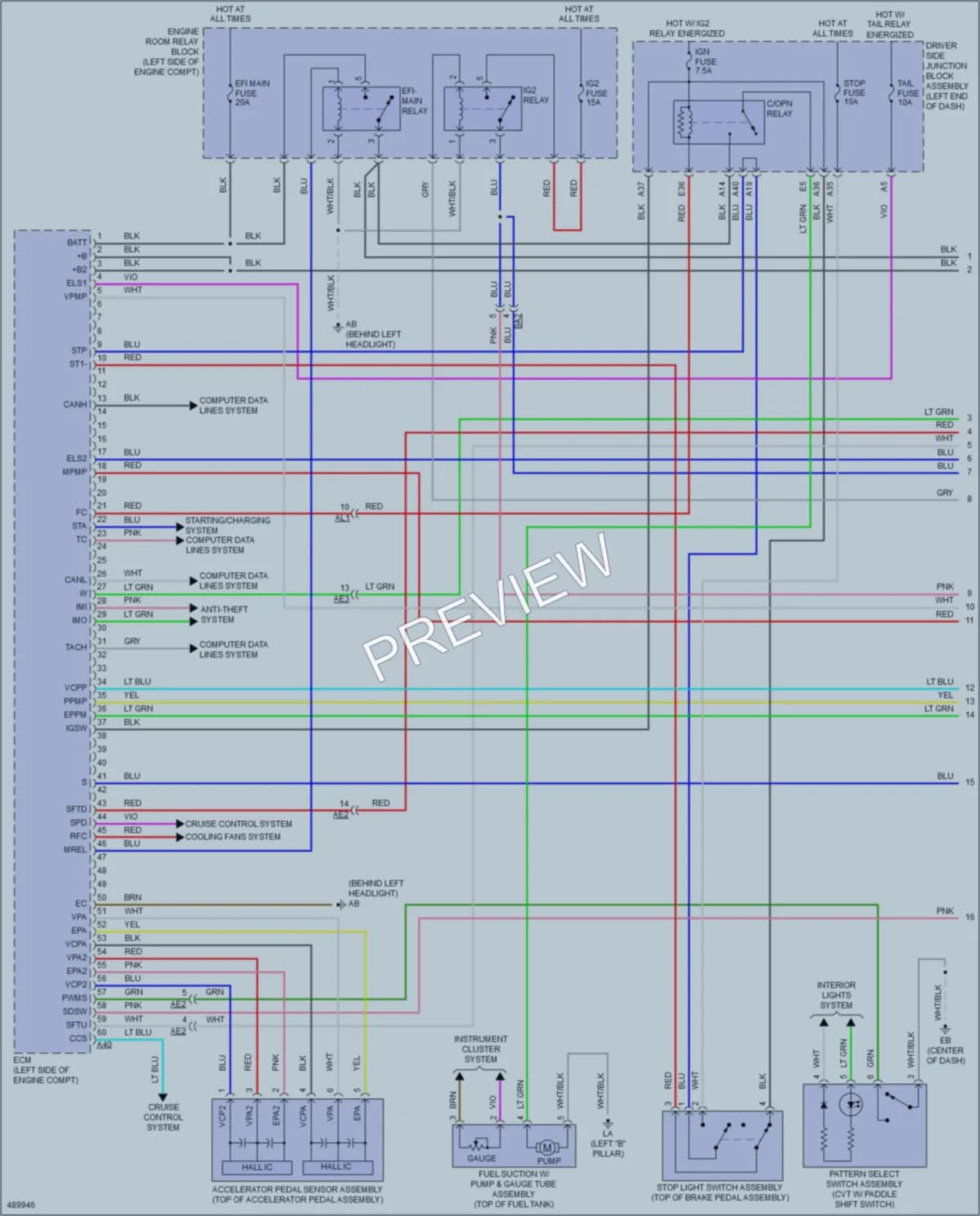 2016 Toyota Corolla Engine Performance wiring diagram preview