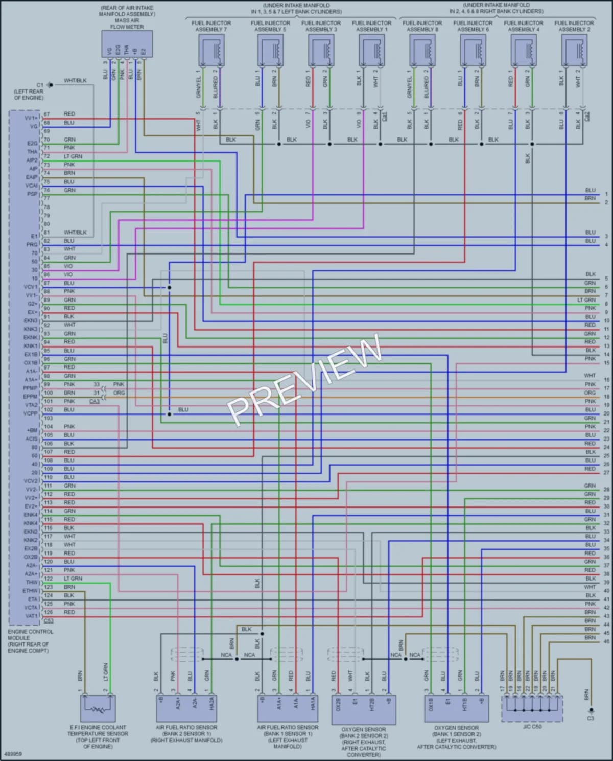 2016 Toyota LandCruiser Engine Performance wiring diagram preview
