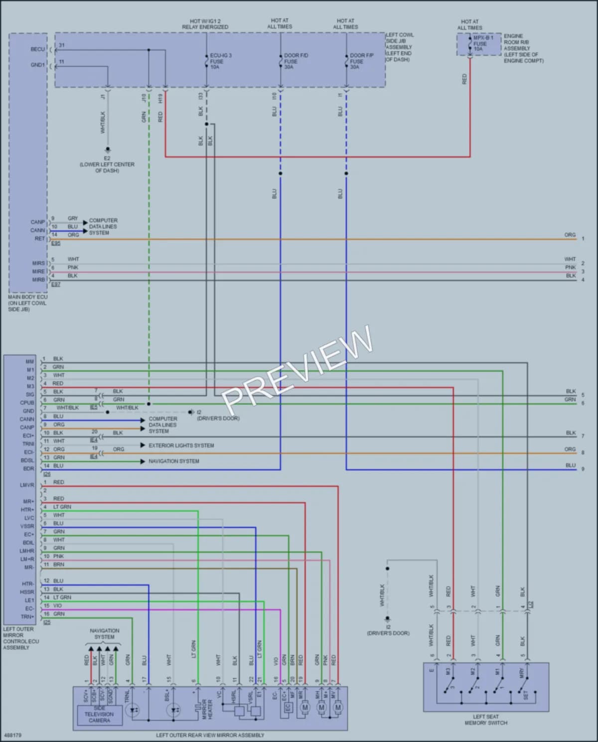 2016 Toyota LandCruiser Memory Systems wiring diagram preview
