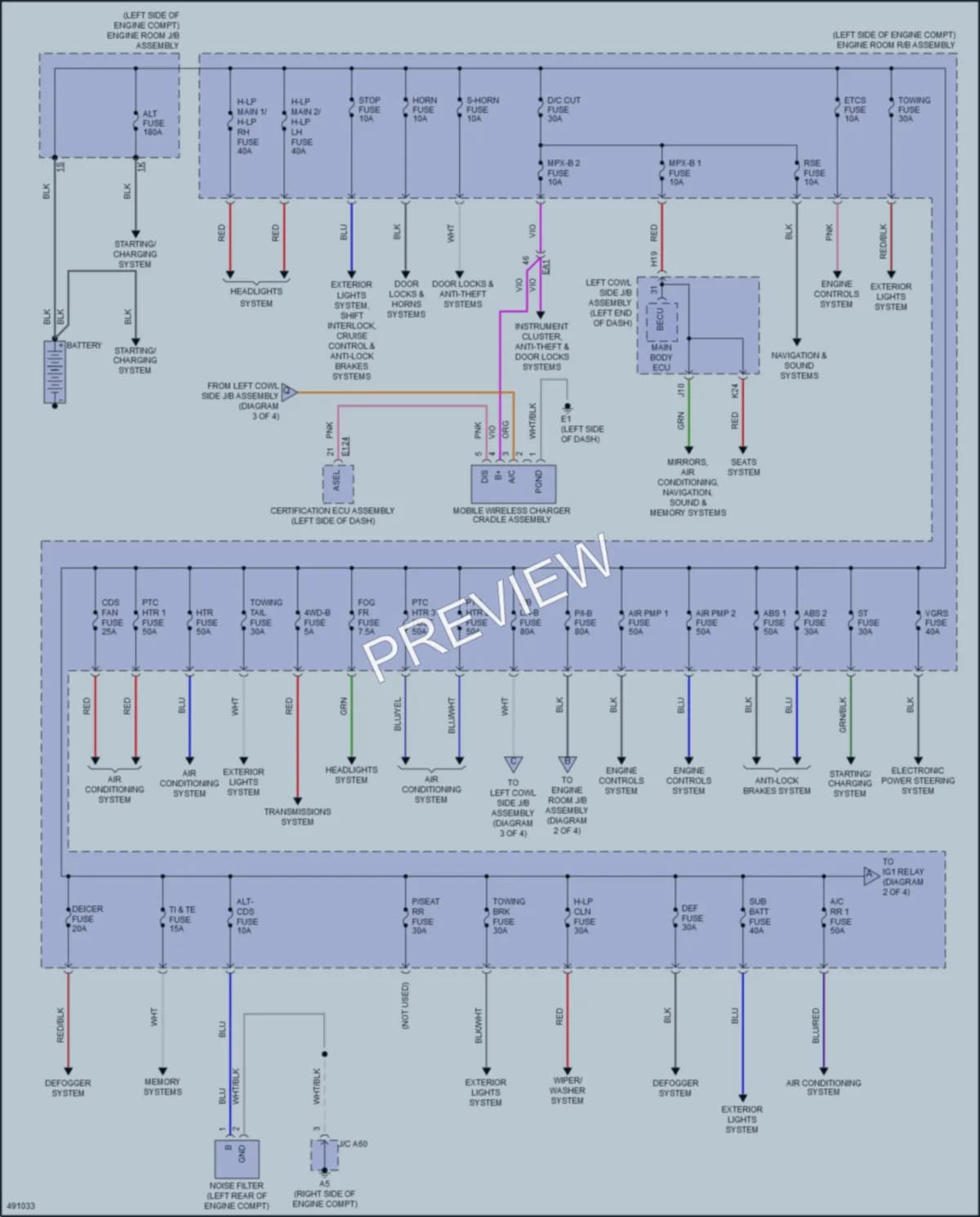2016 Toyota LandCruiser Power Distribution wiring diagram preview
