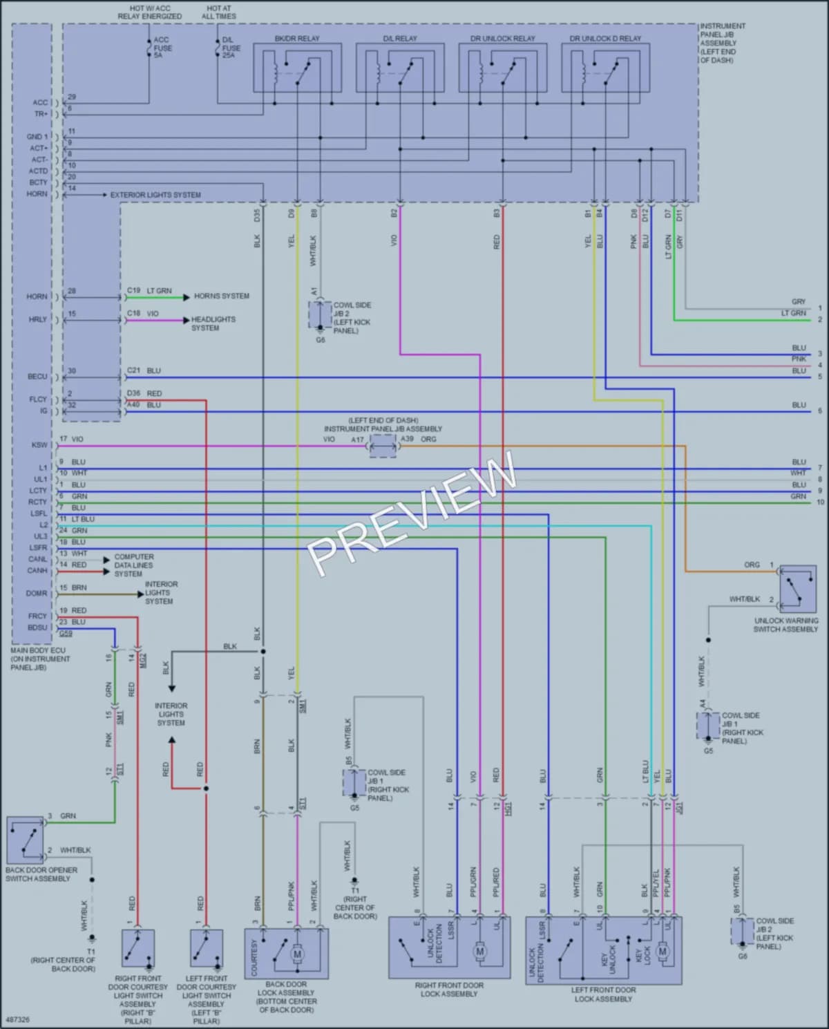 2016 Toyota Priusc Anti Theft wiring diagram preview