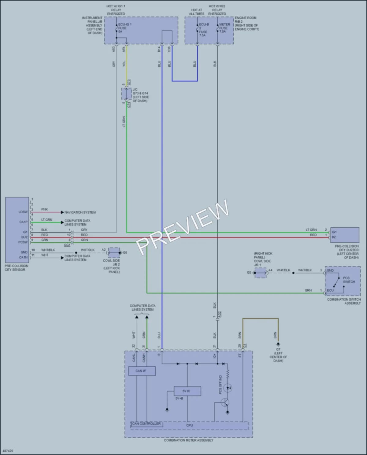 2016 Toyota Priusc Supplemental Restraints wiring diagram preview