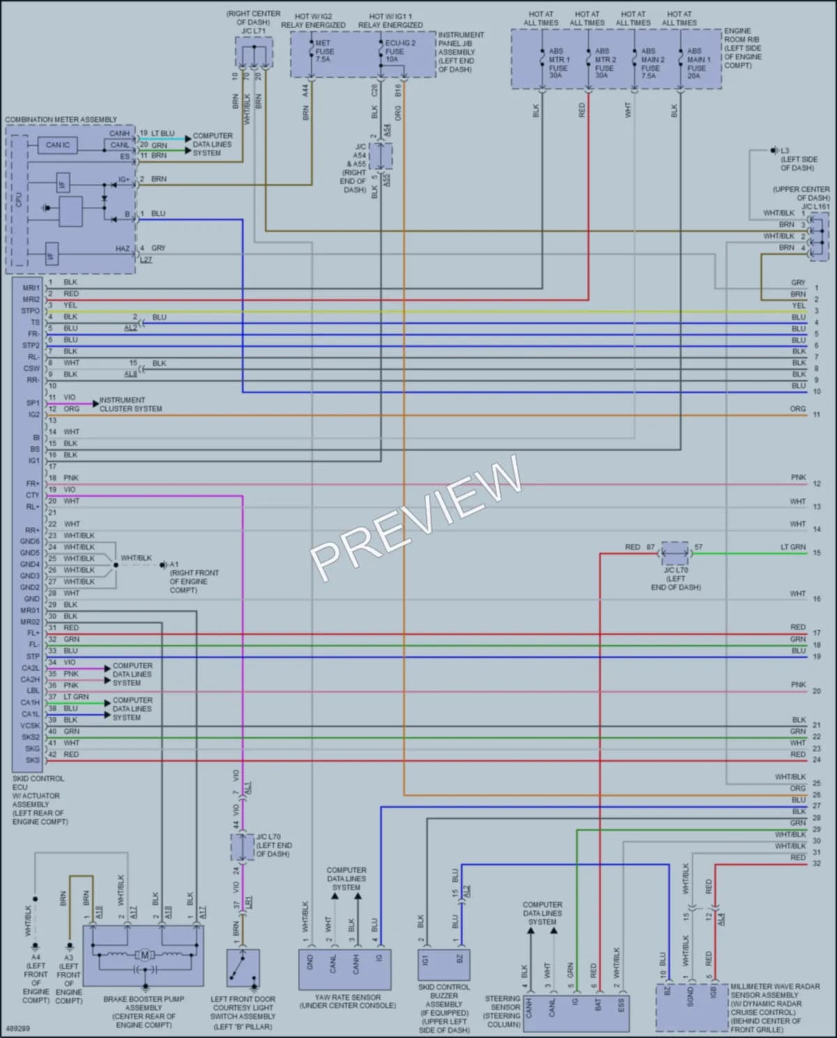 2016 Toyota Priusv Anti Lock Brakes wiring diagram preview