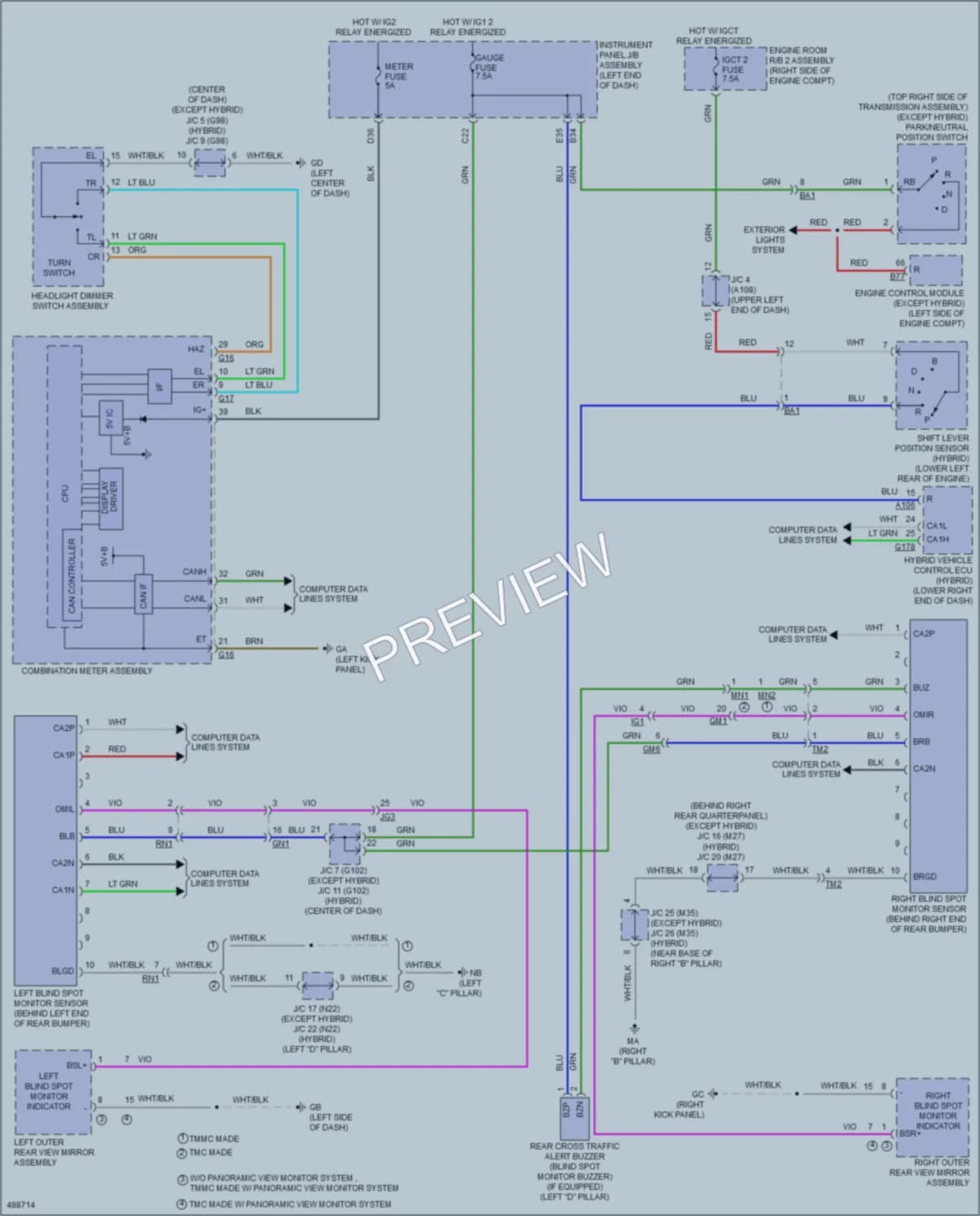 2016 Toyota RAV4 Navigation wiring diagram preview