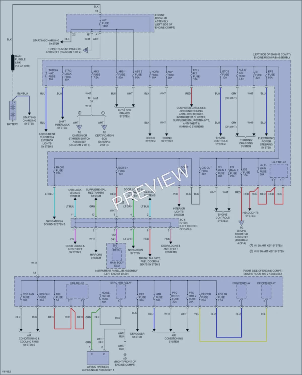 2016 Toyota RAV4 Power Distribution wiring diagram preview