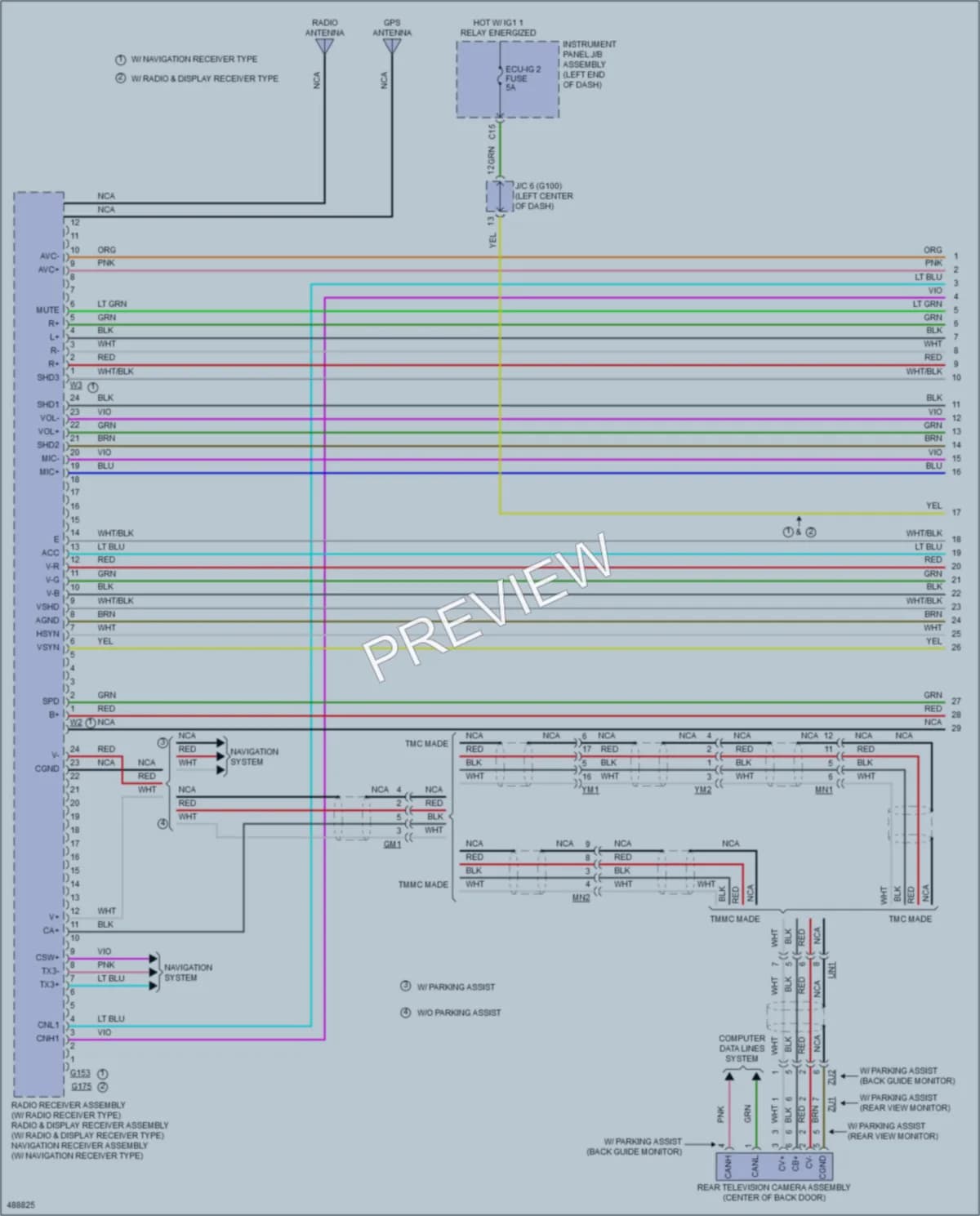 2016 Toyota RAV4Hybrid Radio wiring diagram preview