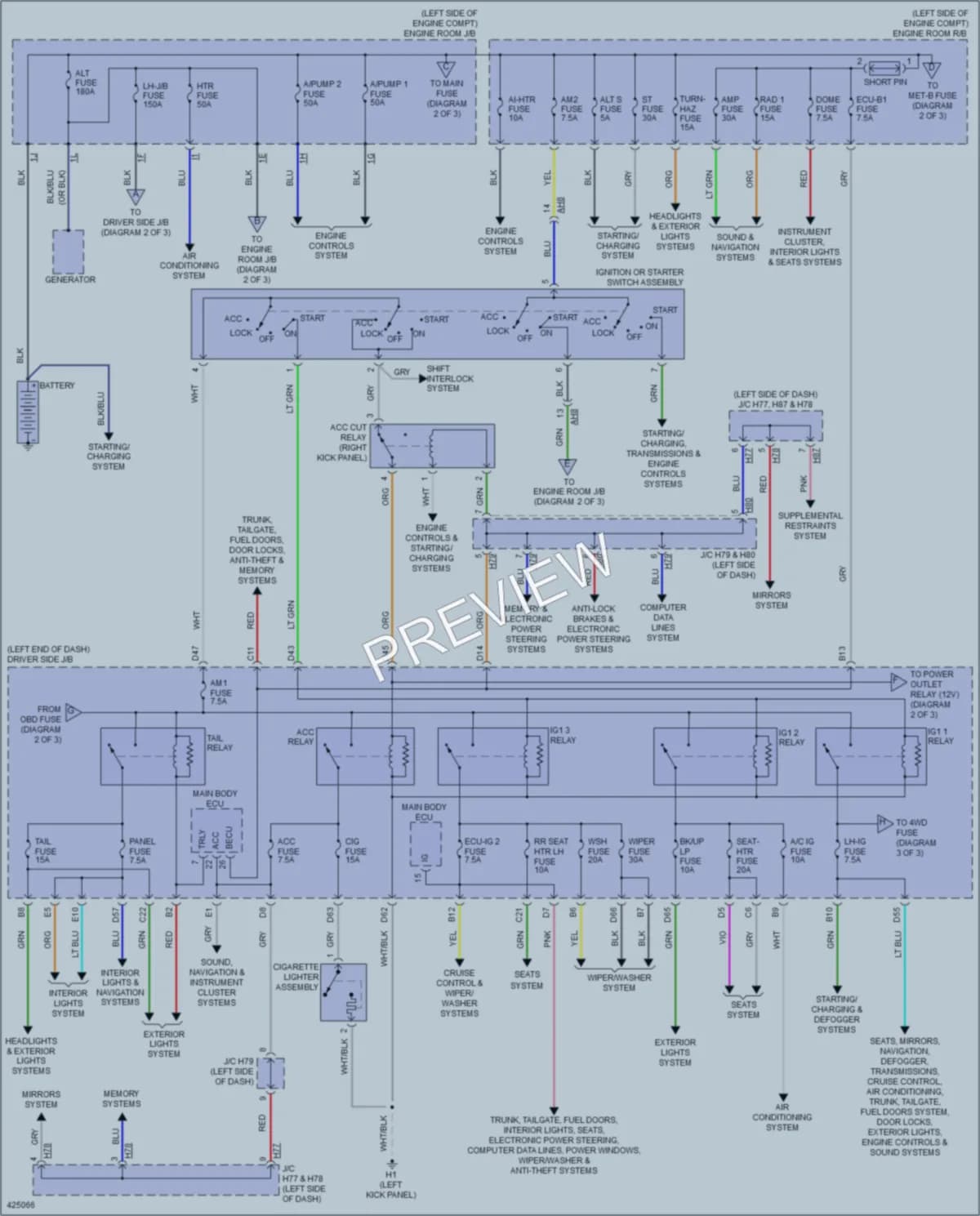 2016 Toyota Sequoia Power Distribution wiring diagram preview