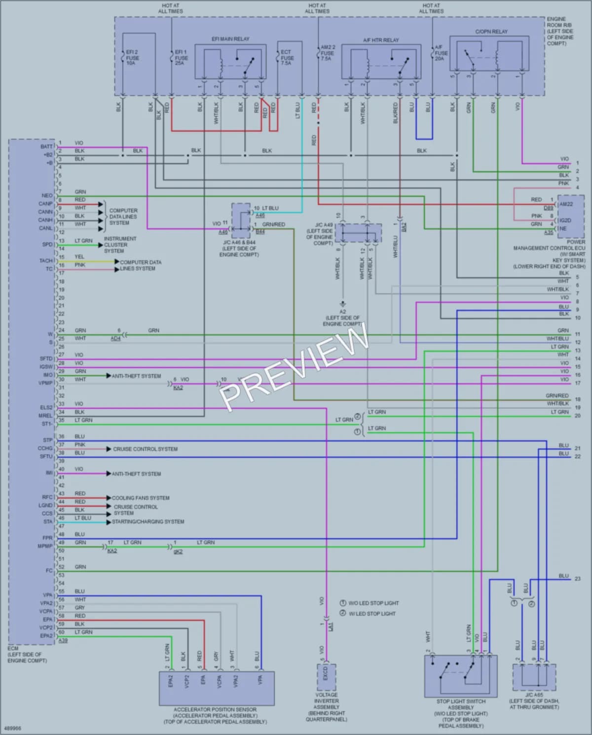 2016 Toyota Sienna Engine Performance wiring diagram preview