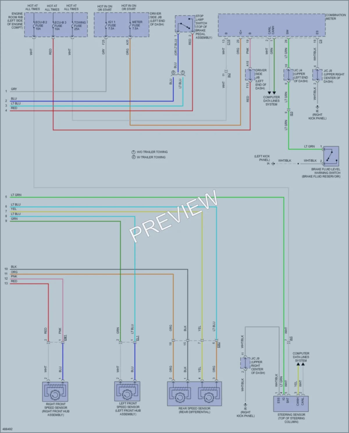 2016 Toyota Tacoma Anti Lock Brakes wiring diagram preview