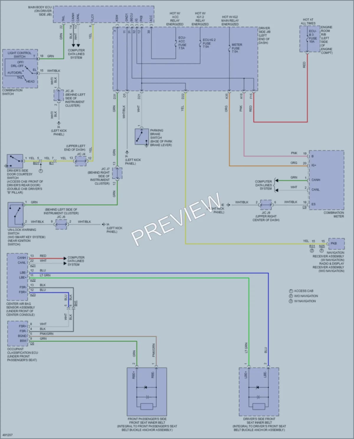 2016 Toyota Tacoma Warning Systems wiring diagram preview