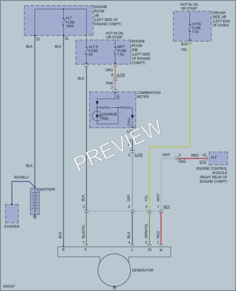 2016 Toyota Tundra Starting Charging wiring diagram preview