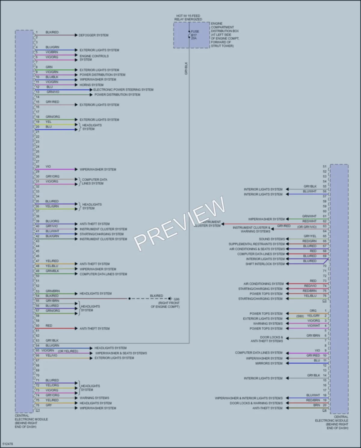 2016 Volvo S80 Body Control Modules wiring diagram preview