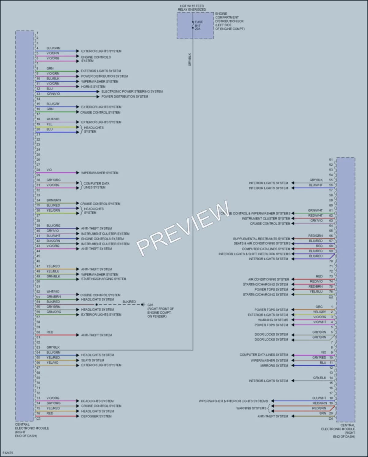 2016 Volvo V60CrossCountry Body Control Modules wiring diagram preview