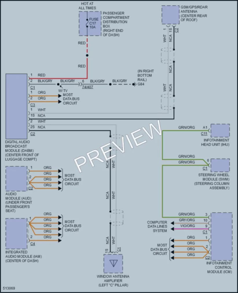 2016 Volvo XC60 Radio wiring diagram preview
