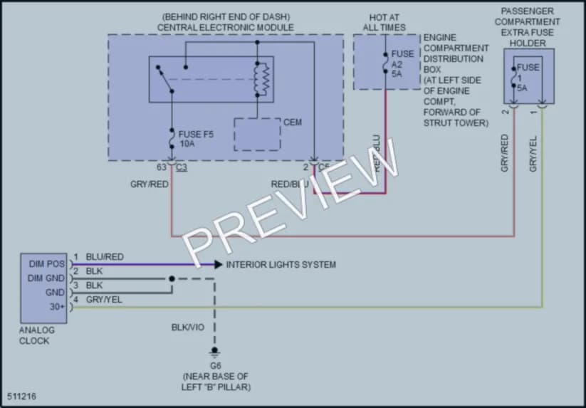 2016 Volvo XC70 Instrument Cluster wiring diagram preview