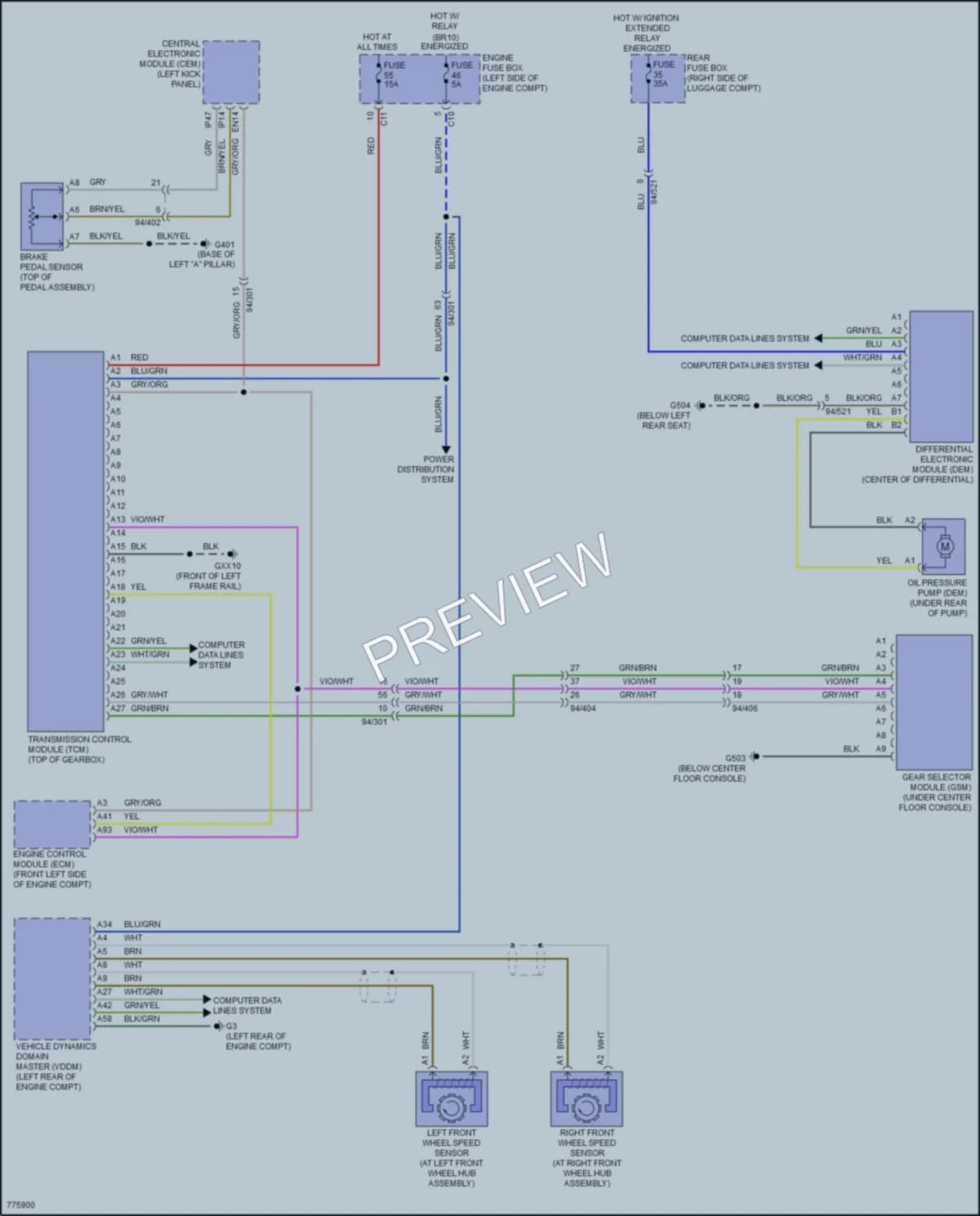 2016 Volvo XC90PlugIn Transmission wiring diagram preview