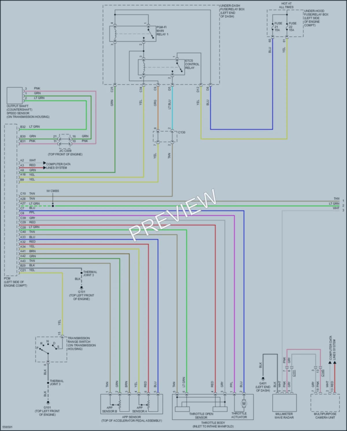 2017 Acura ILX Cruise Control wiring diagram preview