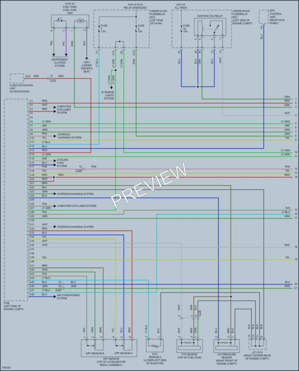 2017 Acura ILX Engine Performance wiring diagram preview