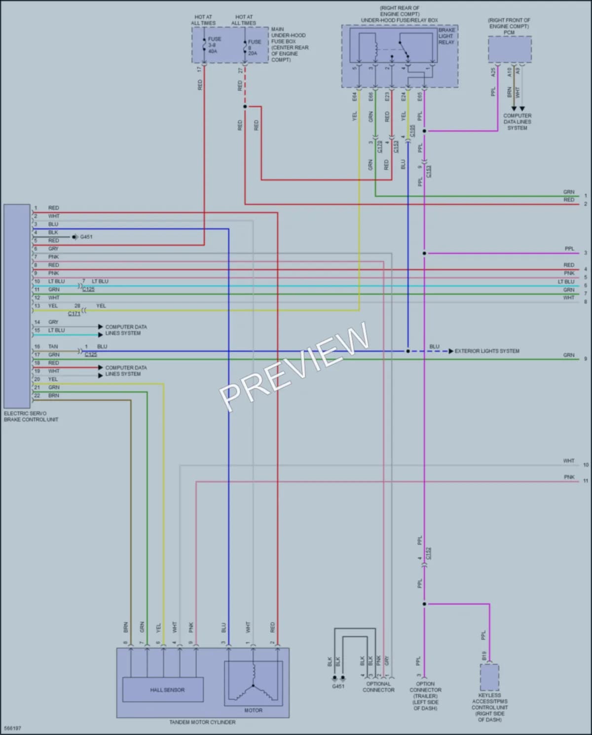 2017 Acura MDXSportHybrid Anti Lock Brakes wiring diagram preview