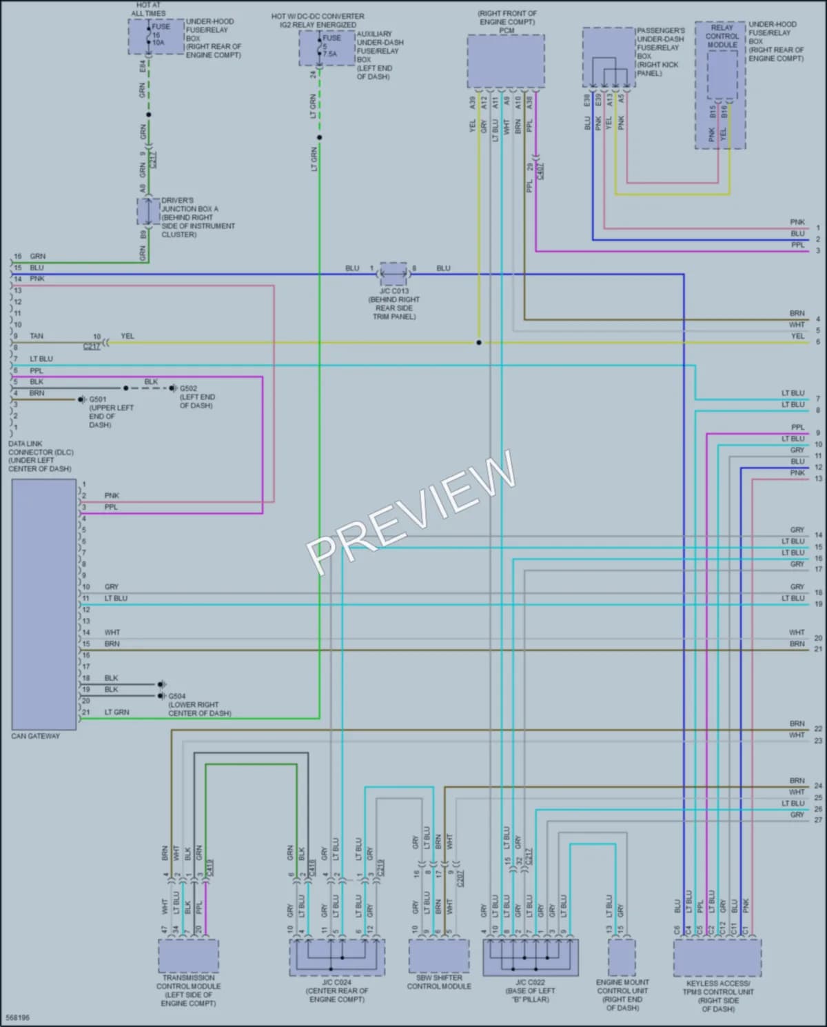 2017 Acura MDXSportHybrid Computer Data Lines wiring diagram preview
